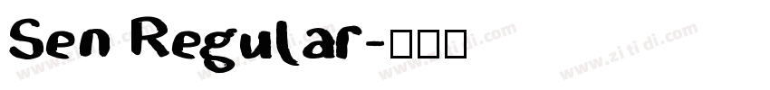 Sen Regular字体转换